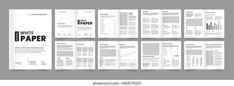 white paper design whitepaper layout template