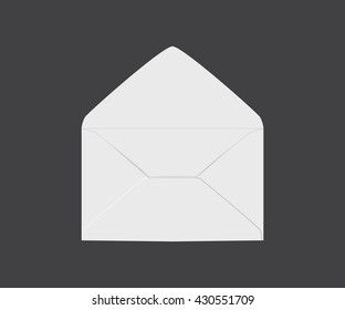Sobre de papel blanco sobre un fondo