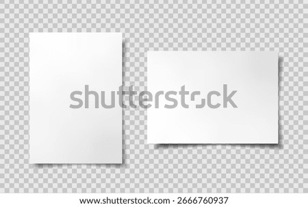 White paper file or folder mockup. A4 size paper mock up on isolated on white background. 3D illustration