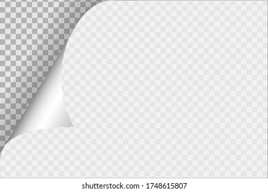 A white paper fold transparency 