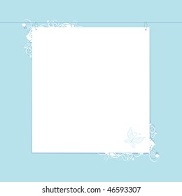 White paper form with place for your text