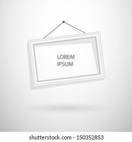 White paper frame background