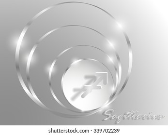 white paper horoscope and silver circles
