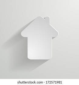 White Paper House Icon