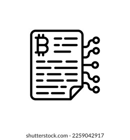 White Paper icon in vector. Logotype