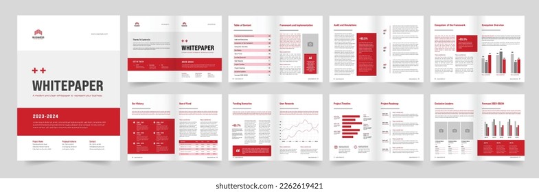 White paper layout or white paper design