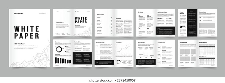 diseño de papel blanco o de papel blanco