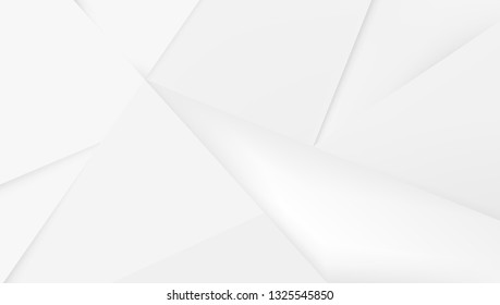 White Paper Modern Triangle Polygon Background. EPS10 Vector