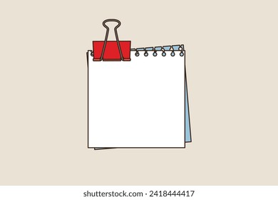 White Paper Note on Brown Cream Editable Background 