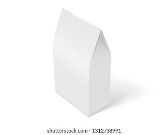 white paper packaging mock up vector