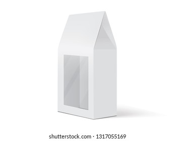 white paper packaging mock up vector