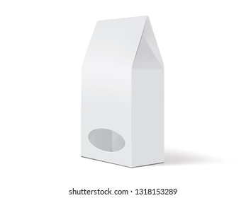 white paper packaging mock up vector