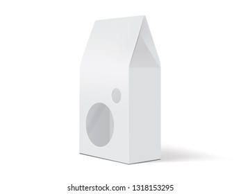 white paper packaging mock up vector