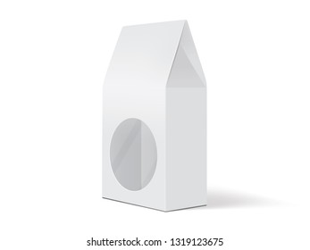 white paper packaging mock up vector