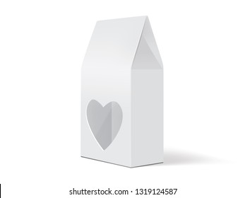 white paper packaging mock up vector