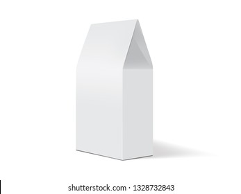 white paper packaging mock up vector