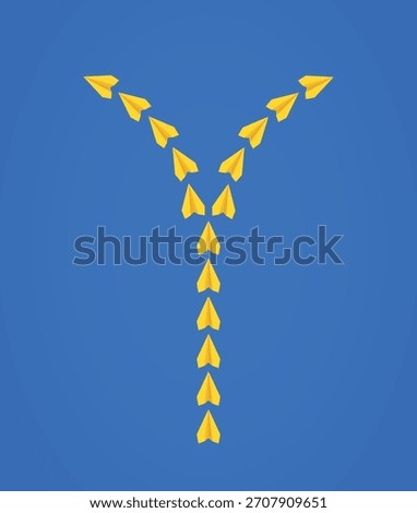 White paper planes diverging into multiple directions, symbolizing flexibility, choice, and exploring new possibilities