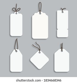 Set Blank Gift Box Tags Sale Stock Vector (Royalty Free) 1175521231