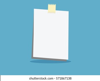 white paper reminder, vector