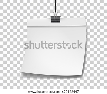 white paper reminder, vector