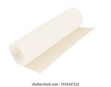 White paper roll. vector illustration