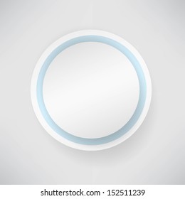white paper round bubble