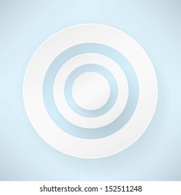 white paper round bubble