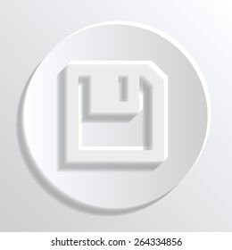 white paper save icon