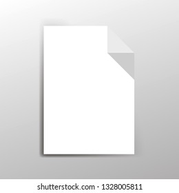 white paper sheet