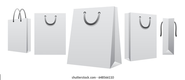 white paper shopping bag