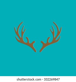 White paper snowflake on blue background. Christmas collection. Vector illustration.
