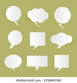 White Paper Speech Balloons Communication Header