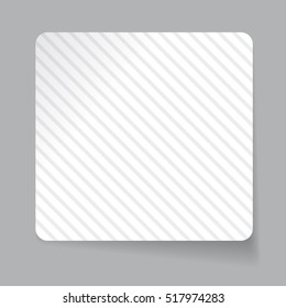 White paper sticker vector