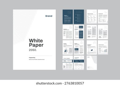 White Paper Template, Business Brochure