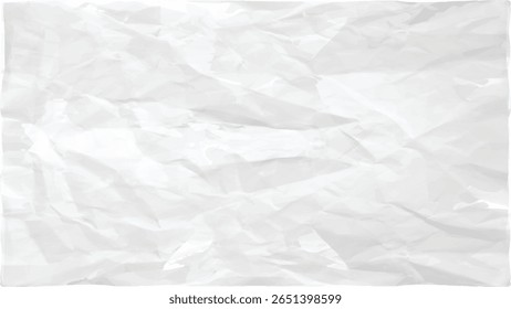 White Paper Texture background. Crumpled white paper abstract shape background with space paper recycle for text.