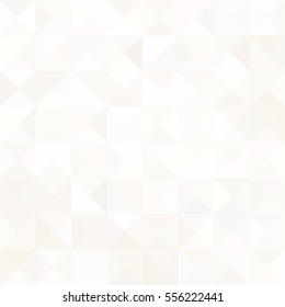 White paper texture. Winter white template for your design. Background of triangles. Geometric style. Mosaic grid. Pearl texture.