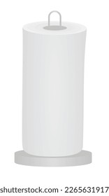 White paper towel. vector illustration