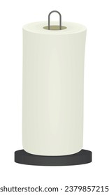 White paper towel. vector illustration