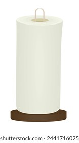 White paper towel. vector illustration