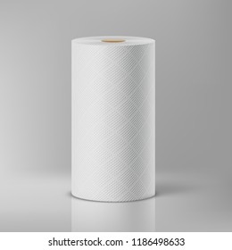 White paper towels. Vector illustration