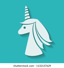 a white paper unicorn