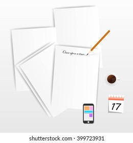 white paper and working