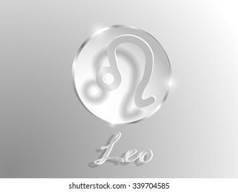 white paper zodiac sign on a gray background