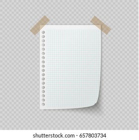 white papers, leaves for the label ready for Your message. Vector illustration.
