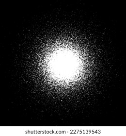 White Particles black background vector