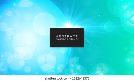 White particles bokeh decorative Abstract background Vector