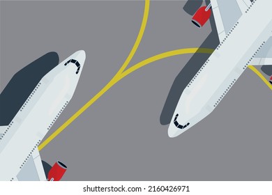 white passenger plane at the airport background travel airplane flights