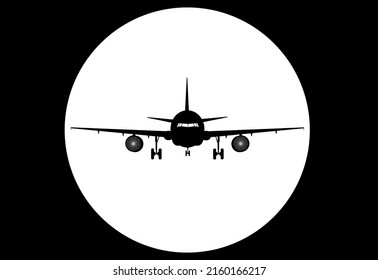 vuelos con botón de icono de avión blanco de pasajeros transporte aéreo