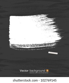White pastel space for text on blackboard. vector illustration