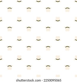 White patrick hat on white background. Party decoration. Happy festive background. Vector background. National symbol.